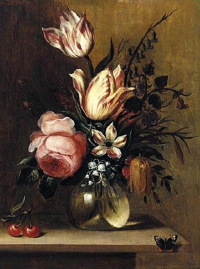 Hans Bollongier Flowers in a Vase Sweden oil painting art